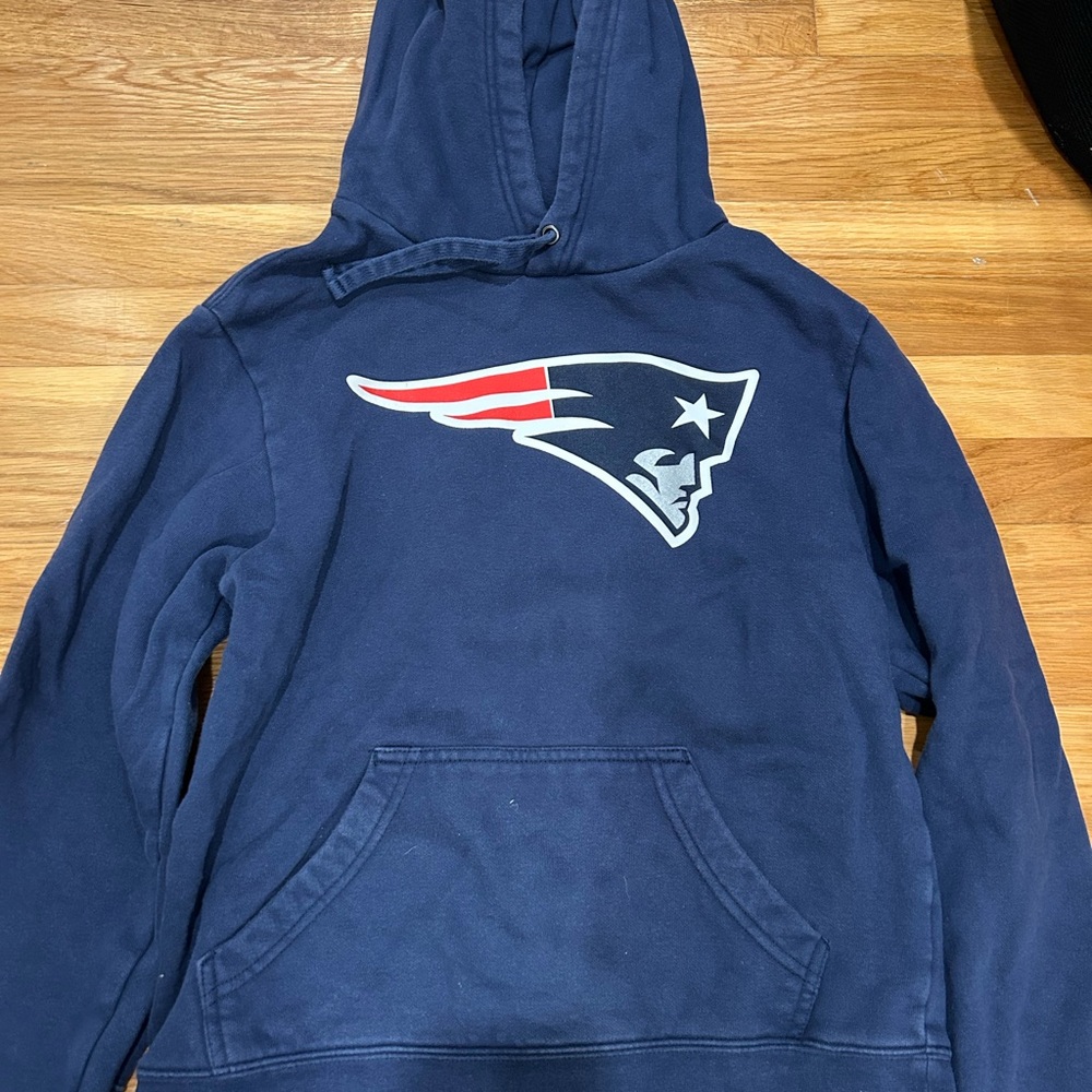 New England Patriots Navy Hoodie Sweatshirt
